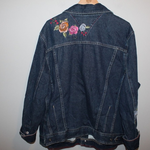 Tommy Hilfiger Embroidered Jean Jacket HW4872 - Picture 2 of 5